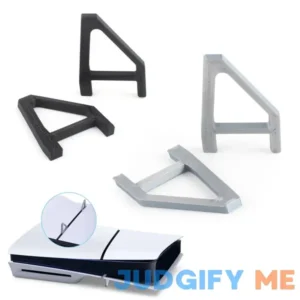 YWLRONG 4Pcs for PS5 Slim Stand Console Bracket Holder Flat Base Horizontal Stand Compatible with Sony PlayStation 5 Slim Disc Edition Accessories