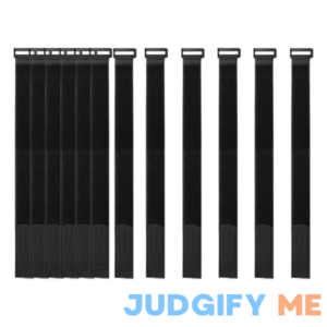 YiwerDer [16 Pack] 1 x 18" Hook and Loop Reusable Fastening Nylon Cable Securing Straps