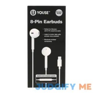 Youse 8-Pin Earbuds W/ mIC For Iphone & Ipad