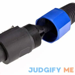 Yuyaokk 2Pack Male Speakon to Speakon Cables Professional 12 Guage AWG Audio Cord DJ Speaker Cable Wire with Twist Lock