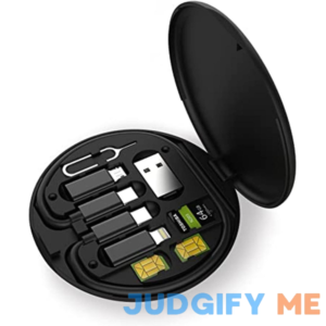 ZALUJMUS Multifunctional Data Cable Storage Box Adaptor for Lightning