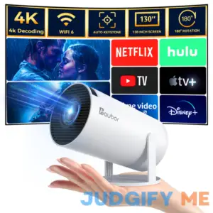 aubor Smart Projector with Android TV 11.0
