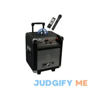 beFree Sound Projection Party Light Dome 6.5 Inch Subwoofer Bluetooth Portable Party Speaker