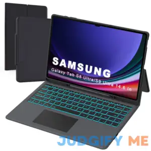 for 14.6 inch Samsung Galaxy Tab S9 Ultra /S8 Ultra Case with Keyboard - Folio Tablet Book Cover with Touchpad - 7 Color Backlit Keyboard Case with
