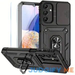 for Galaxy A15 5G Case with HD Screen Protector & Slide Camera Cover & Kickstand A15 5G Case [Military-Grade] Phone Case for Galaxy A15 5G