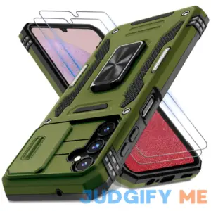 for Samsung Galaxy A14 5G Case with Slide Camera Cover+Screen Protector(2 Packs)