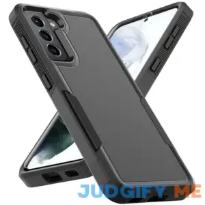 for Samsung Galaxy S21 Case: Dual Layer Protective Heavy Duty Cell Phone Cover Shockproof Rugged with Screen Protector - Military Protection Bumper