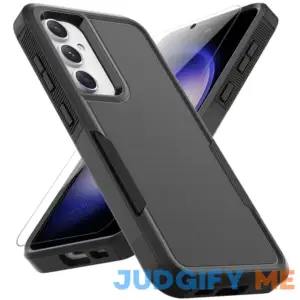 for Samsung Galaxy S23 FE Case: Dual Layer Protective Heavy Duty Cell Phone Cover Shockproof Rugged with Screen Protector - Military Protection