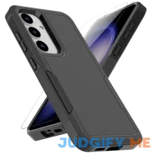 for Samsung Galaxy S24 Case: Dual Layer Protective Heavy Duty Cell Phone Cover Shockproof Rugged with Screen Protector - Military Protection Bumper