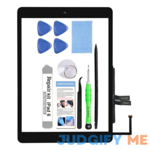 for iPad 6 A1893 A1954 Screen Replacement Glass Touch Digitizer Repair Kit with Home Button & Tools