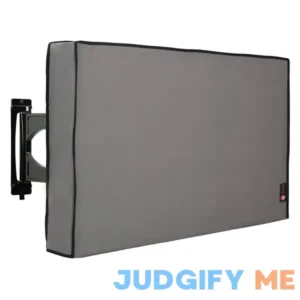 iBirdie Outdoor Waterproof and Weatherproof TV Cover for 50 inch Outside Flat Screen TV - Grey 600D Thick Fabric TV Screen Protector Size 47.5''W x