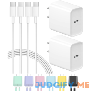 iPhone 15 Charger Fast Charging iPhone 15 Pro Max Charger USB C Charger Block 2-Pack Type C Charger 6FT Cord for iPhone 15/iPhone 15 Pro/iPhone 15