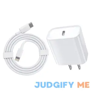 iPhone Fast Charger 20W USB Type C Power Delivery Block with 3.3ft Lightning Cable