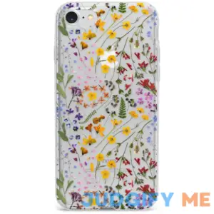 iPhone Phone Case Blanc Space Wildflower Design