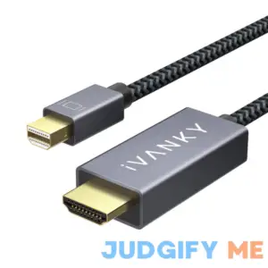 iVANKY Mini DisplayPort to HDMI Cable iVANKY 6.6ft Nylon Braided Mini DP to HDMI Cable for MacB