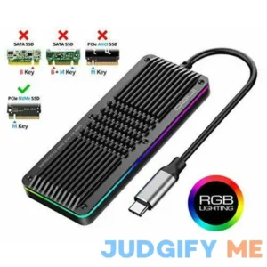 ineo M.2 NVMe SSD Tool-free Enclosure to USB 3.2 Gen 2 Type C