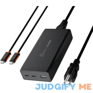 j5create 185W GaN PD3.1 USB-C 3-Port Laptop Super Charger JUP37185