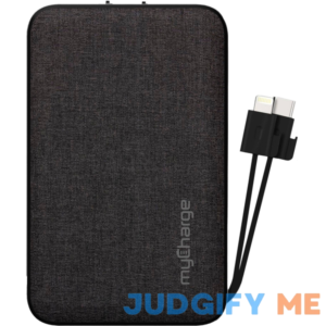 myCharge Power Hub 10000mAh Everything Black Built-In Charger for Most USB Enables Devices