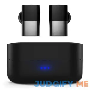 status audio between pro true wireless earbuds small charging case