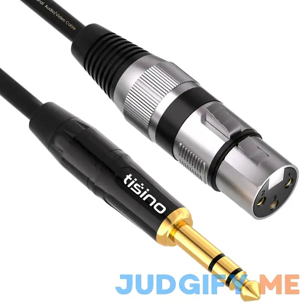 tisino XLR Female to 1/4 inch TRS Jack Lead Balanced Signal Interconnect Cable XLR to Quarter inch Patch Cable tisino XLR Female to 1/4 inch TRS Jack Lead Balanced Signal Interconnect Cable XLR to Quarter inch Patch Cable