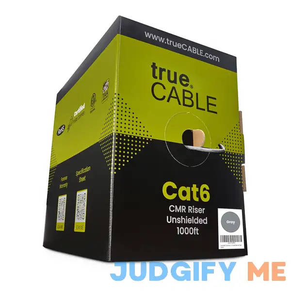 trueCABLE Cat6 Riser 1000ft 23AWG 4 Pair Solid Bare Copper trueCABLE Cat6 Riser 1000ft 23AWG 4 Pair Solid Bare Copper