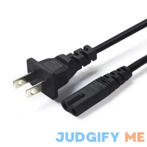 [ul Listed] 2 Prong 18 AWG Printer Power Cord for HP Canon Epson Brother Dymo Dell Lexmark