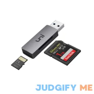 uni SD Card Reader USB 3.0 SD Card Adapter High-Speed Micro SD Memory Card Reader Support SD/Micro SD/TF/SDHC/SDXC/MMC/UHS-I Card Compatible